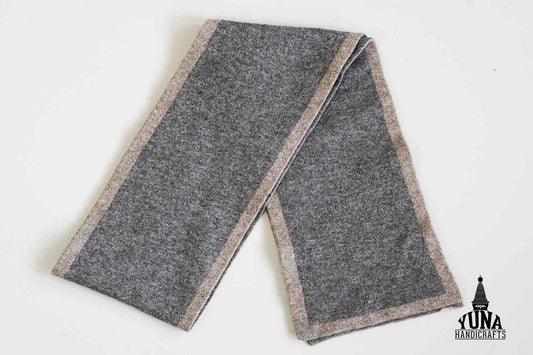 100% Cashmere Muffler Grey