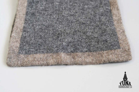100% Cashmere Muffler Grey