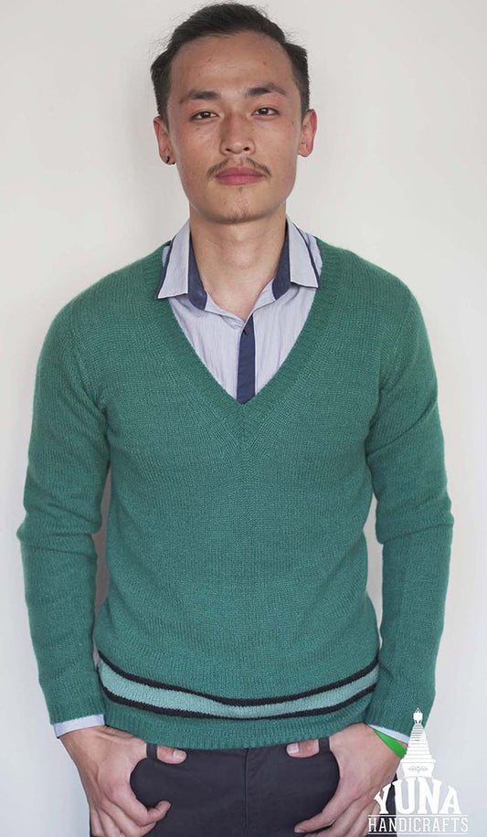 V Neck Cashmere Sweater Mens