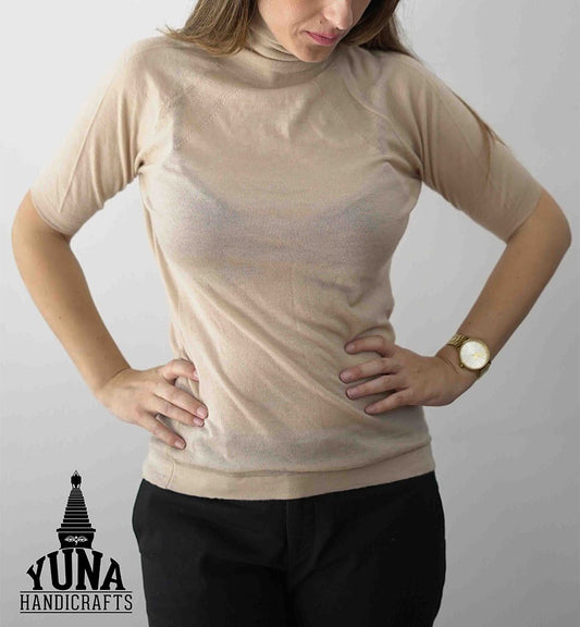 High Neck Cashmere Jumper For Women