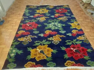 Flower And Cloud Design Tibetan Carpets Nepal