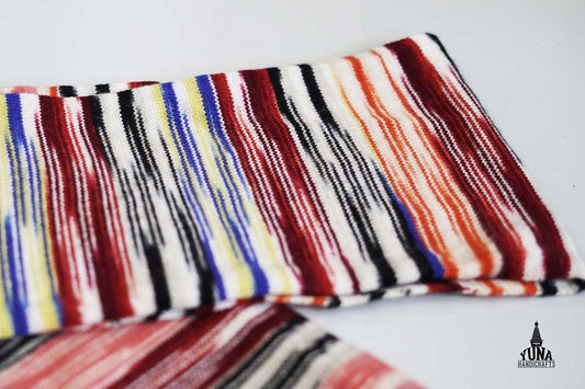 Cashmere Muffler Scarf Stripe