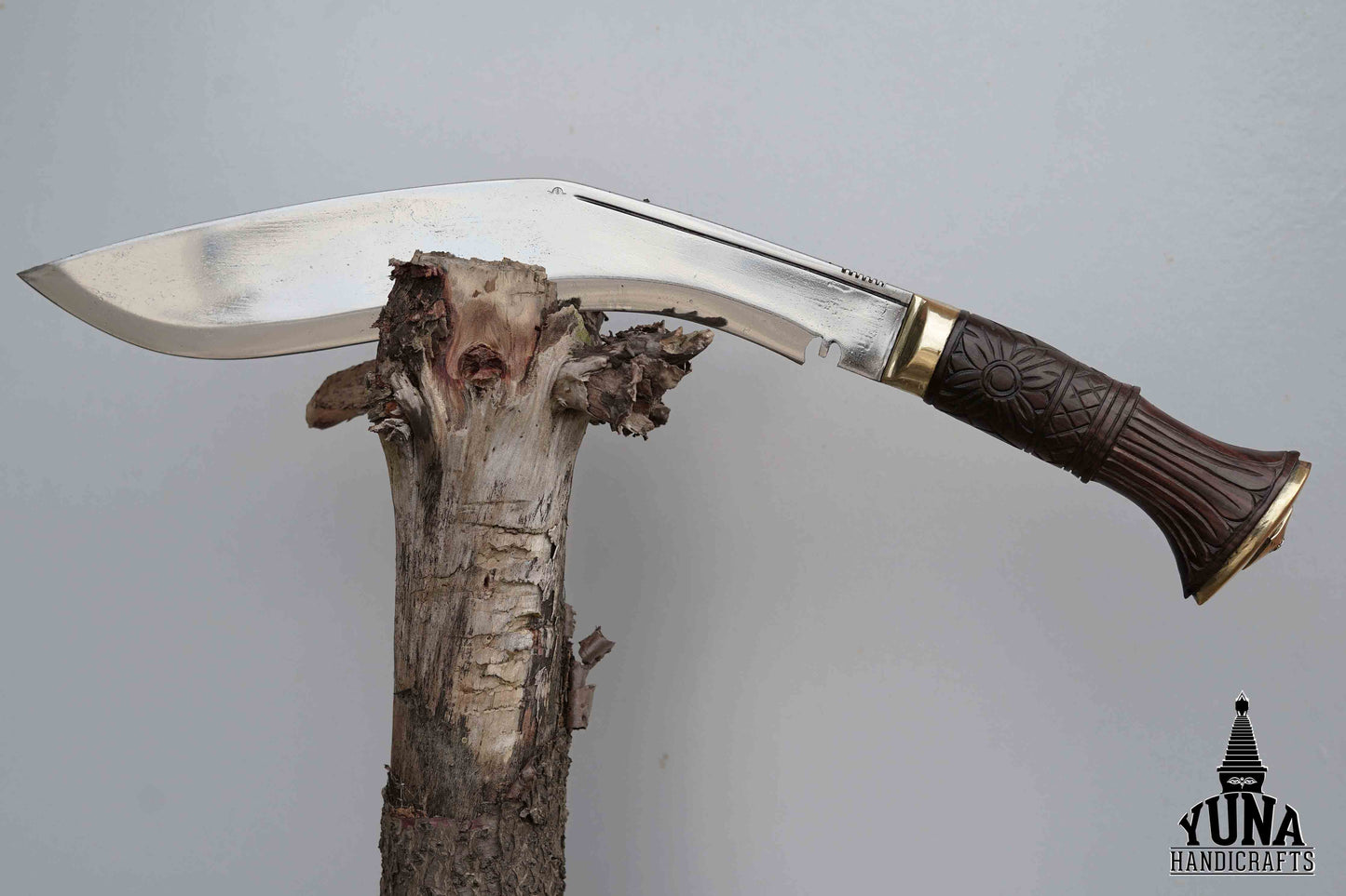 Yuna Authentic Kukri With Carved Wood Handle