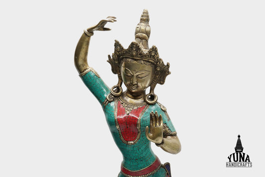 Maya Devi Statue Brass