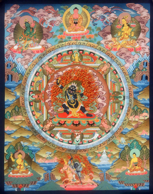 Vajrapani Mandala Thangka