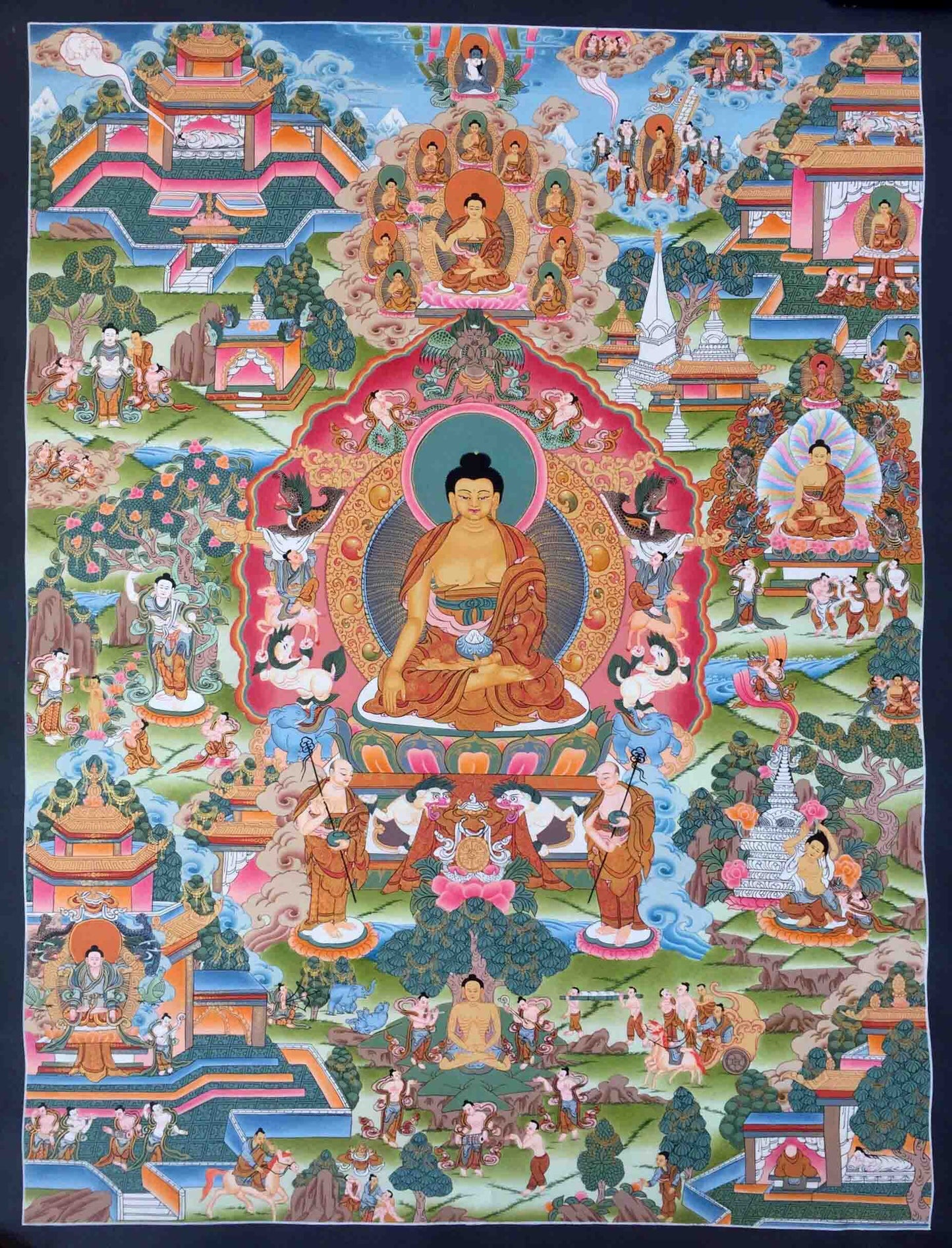 Life Of Buddha Painting