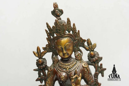 Green Tara Statue Bronze