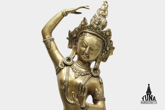 Standing Maya Devi Statue Bronze
