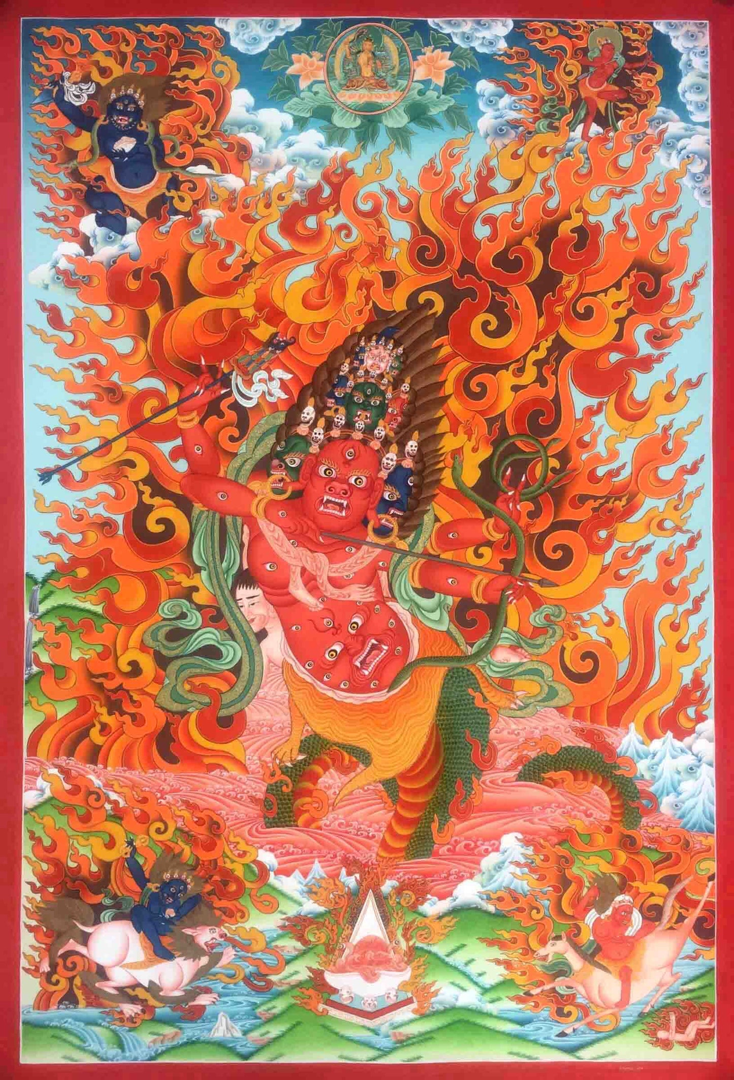 Rahula Son Of Buddha Thangka Painting