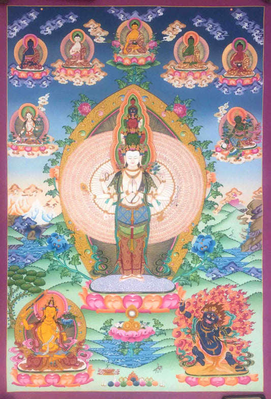 1000 Arms Avalokiteshvara Thangka