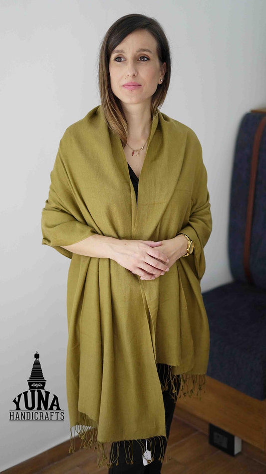 Pashmina Shawl Wrap Mustard Color
