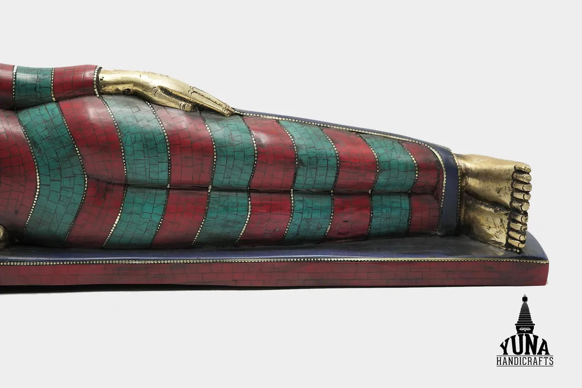 Sleeping Buddha Statue For Home Large 17 In