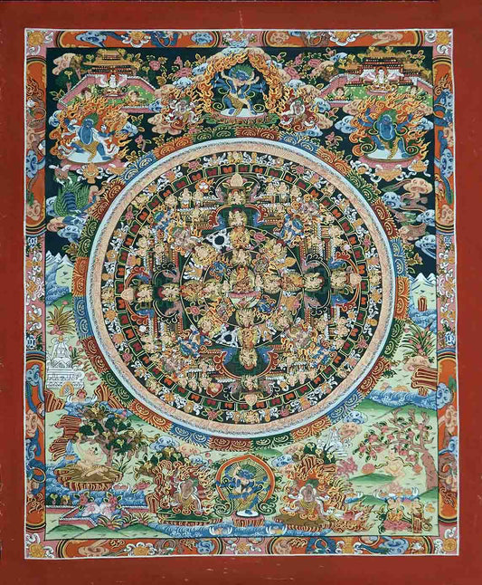 Mandala With Teaching Buddha
