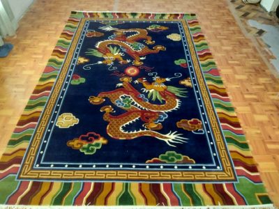 Dragon Area Rug From Tibet