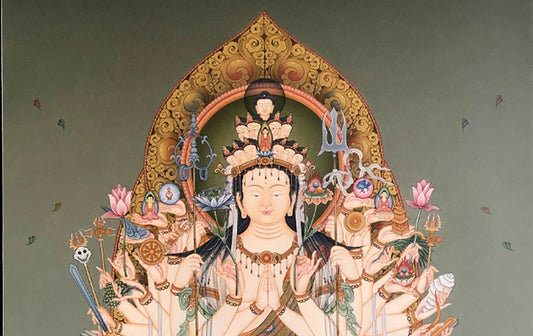 Lokeshvara Bodhisattva Thangka