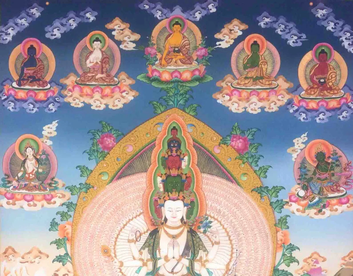 1000 Arms Avalokiteshvara Thangka