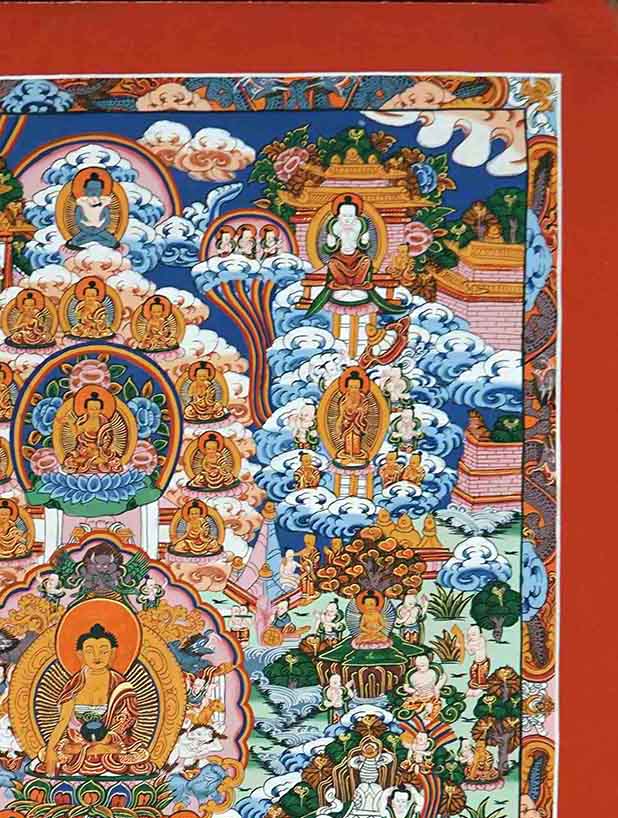 Buddha's Life Story Thangka