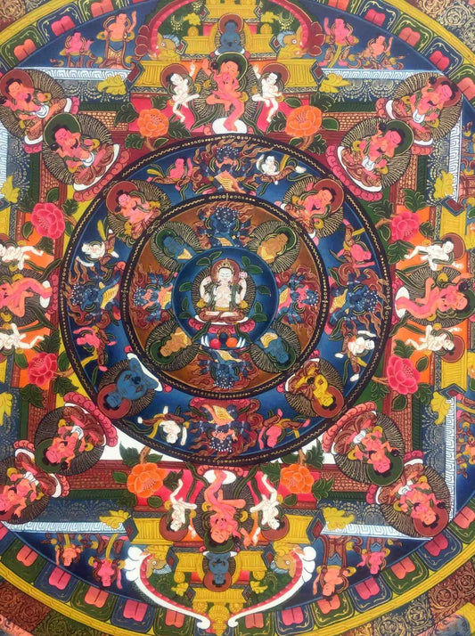 Chenrezig Buddha Mandala Painting