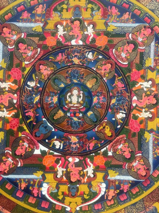 Chenrezig Buddha Mandala Painting