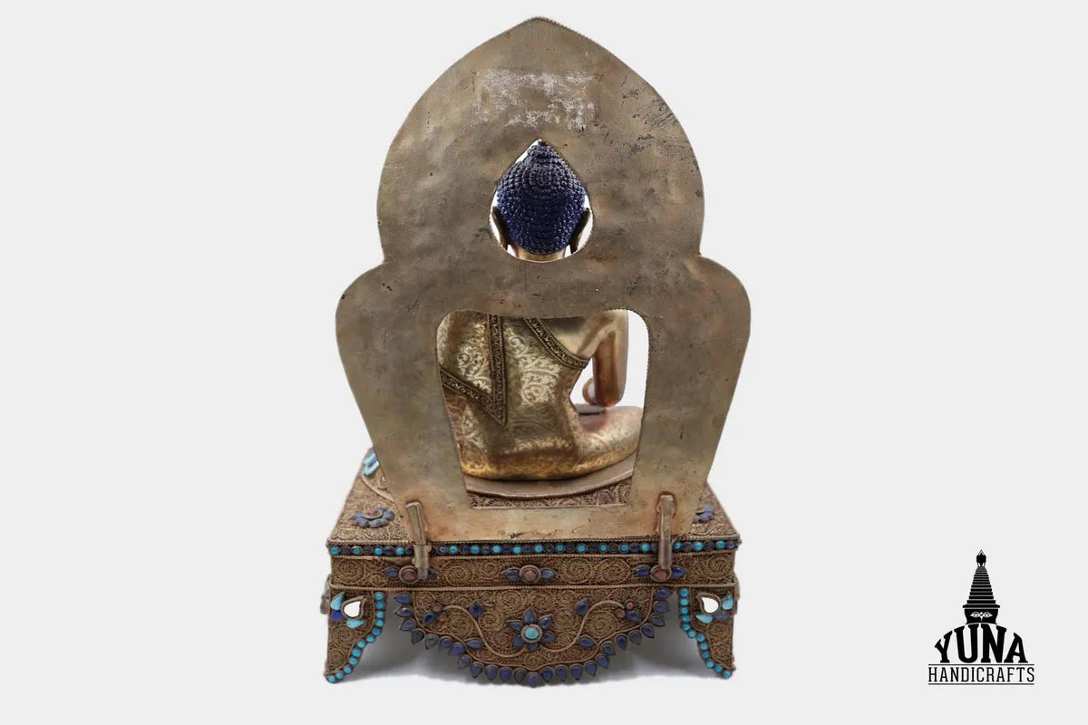 Crystal Buddha Shakyamuni Statue