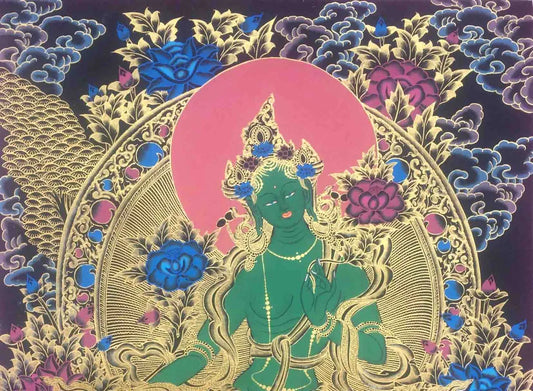 Green Tara Goddess Thangkas