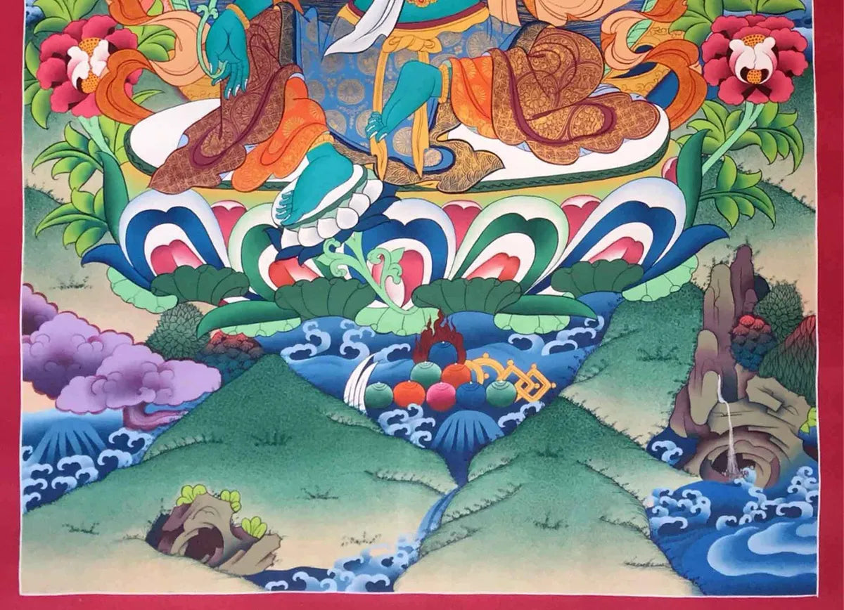 Green Tara Buddha Thangka