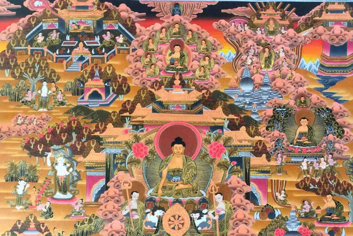 Buy Life Of Buddha Thangka