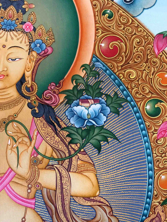 Manjushri Bodhisattva Thangka