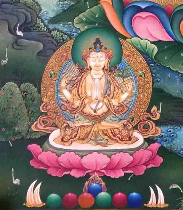Manjushri Bodhisattva Thangka