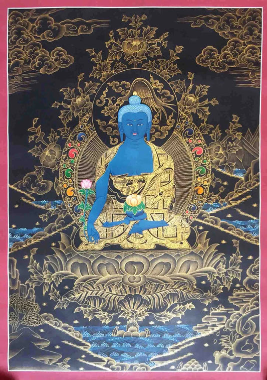 Blue Medicine Buddha Painting