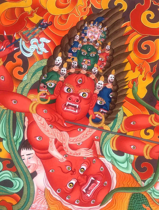 Rahula Son Of Buddha Thangka Painting