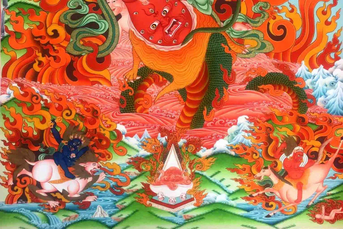 Rahula Son Of Buddha Thangka Painting