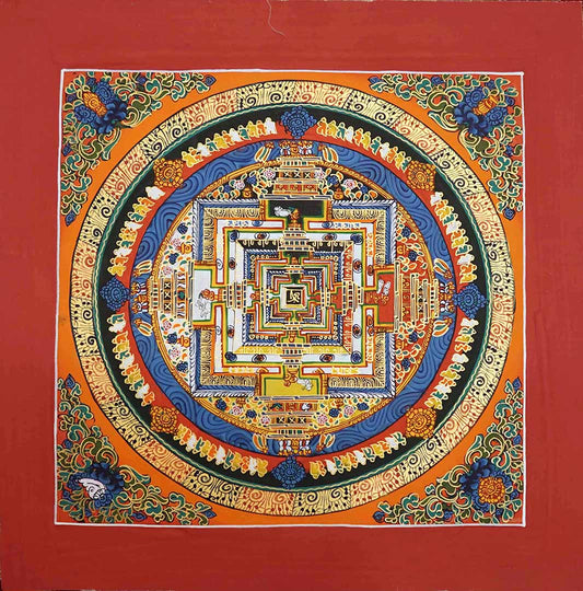 Kalachakra Mandala Painting: A Sacred Masterpiece of Time, Wisdom, and Spiritual Harmony