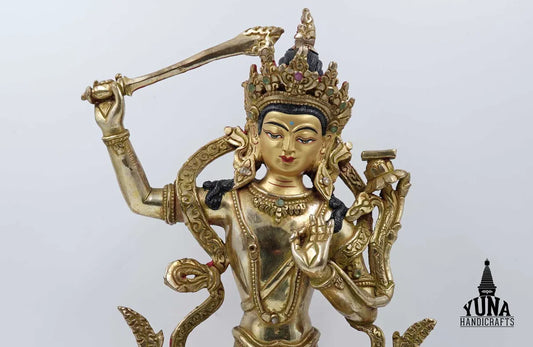 Buddha Manjushri Statue: Discover the Sacred Symbolism of Wisdom and Timeless Himalayan Craftsmanship
