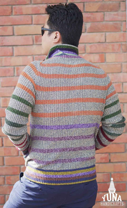 Mens Cashmere Sweater With Zipper