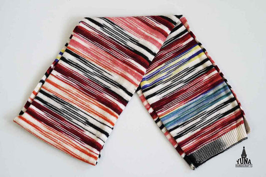 Cashmere Muffler Scarf Stripe