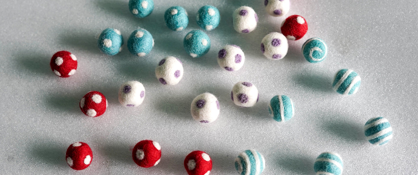 Wool Felt Balls For Diy Projects (1-4 cm)
