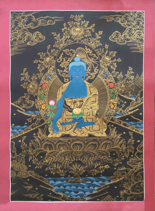Blue Medicine Buddha Painting