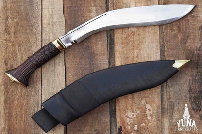 Yuna Authentic Kukri With Carved Wood Handle