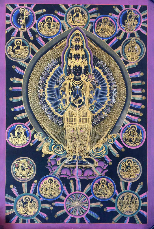 Thangka Avalokiteshvara Bodhisattva