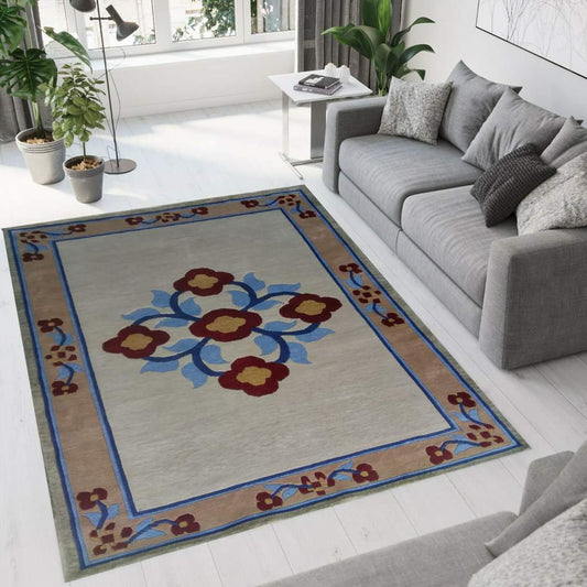 Modern Floral Living Room Rugs