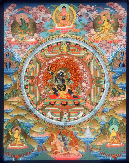 Vajrapani Mandala Thangka