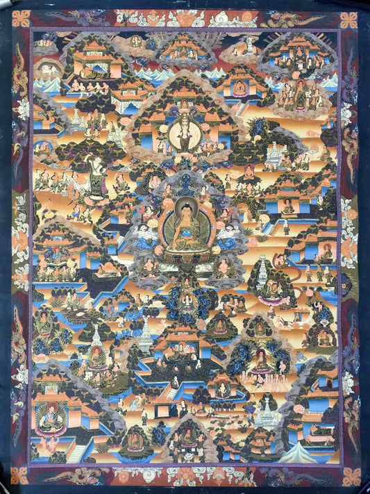 Life Of The Buddha Thangka