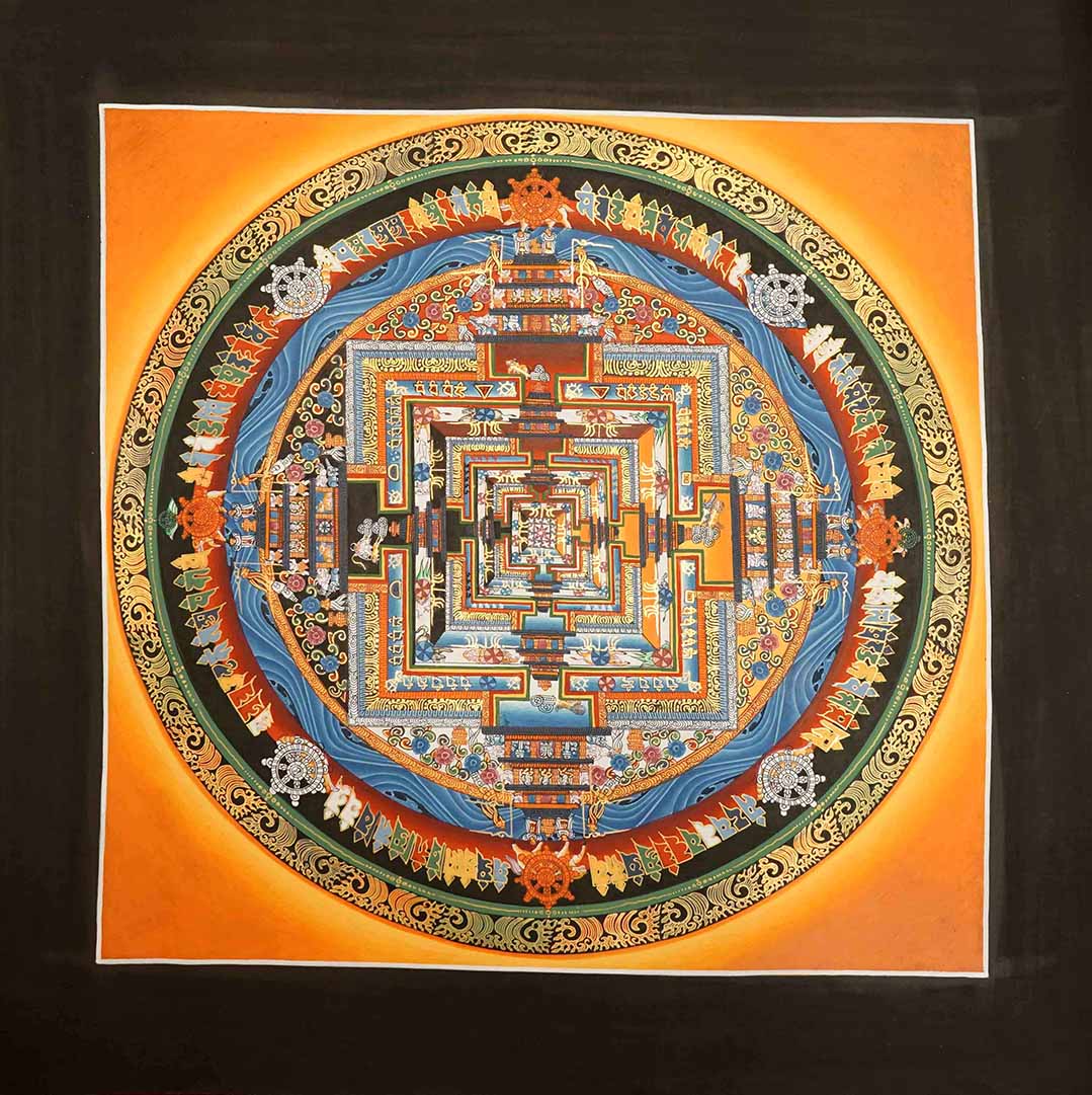 Kalachakra Mandala Painting (16 in)