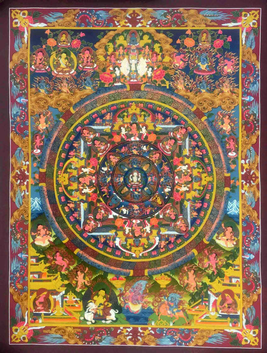 Chenrezig Buddha Mandala Painting