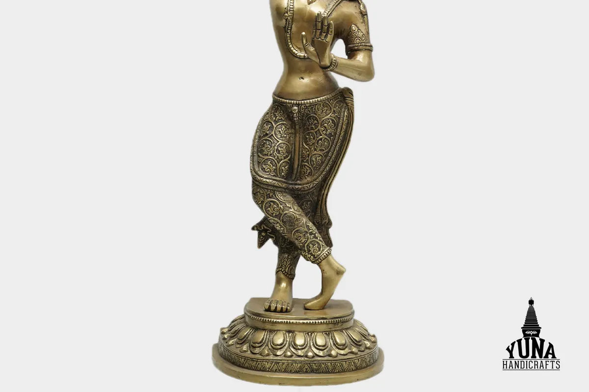 Standing Maya Devi Statue Bronze