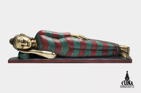 Sleeping Buddha Statue For Home Large 17 In
