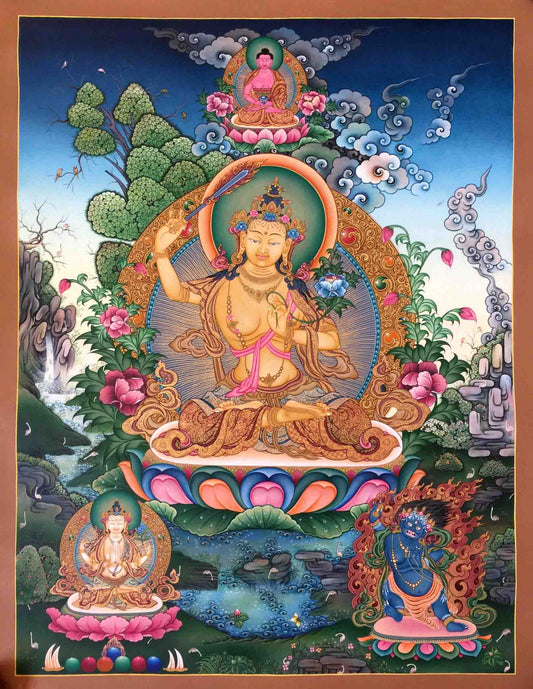 Manjushri Bodhisattva Thangka