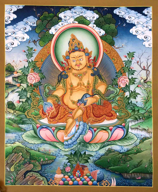 Yellow Dzambhala Painting