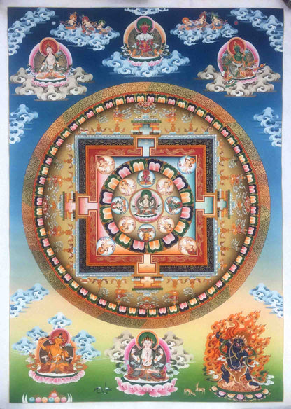 Chenrezig Avalokiteshvara Mandala Thangka